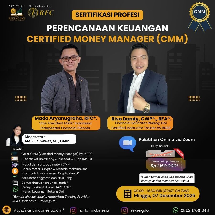 Sertifikasi Perencana Keuangan Certified Money Manager CMM