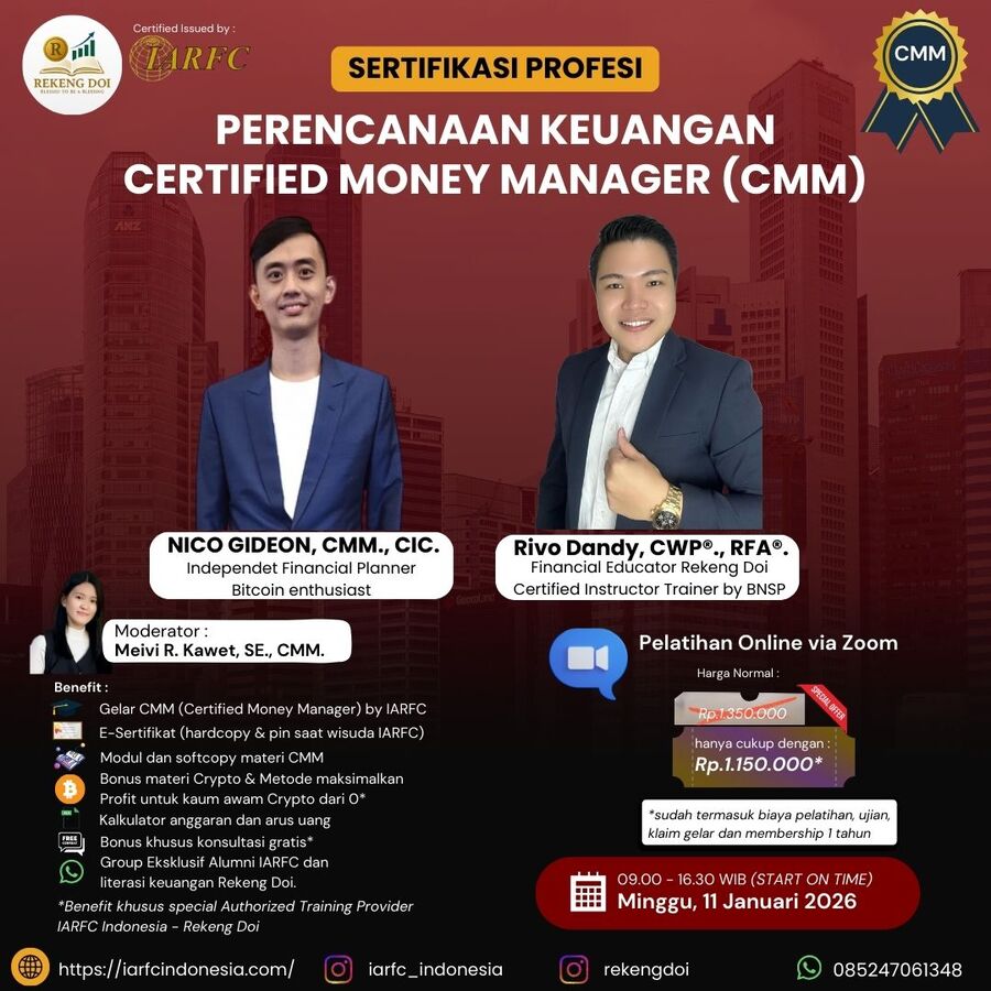 Sertifikasi Perencana Keuangan Certified Money Manager CMM