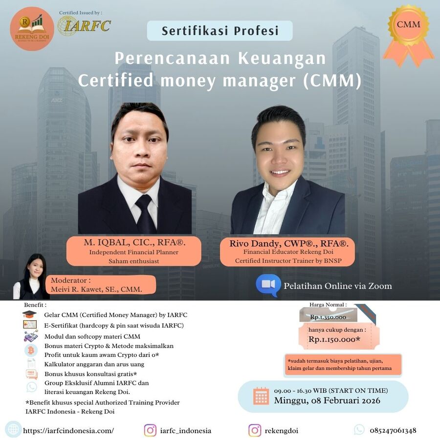 Sertifikasi Perencana Keuangan Certified Money Manager CMM