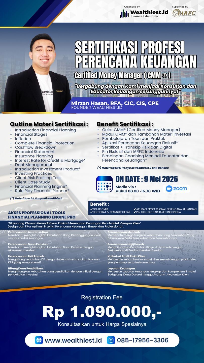 Sertifikasi Perencana Keuangan Certified Money Manager CMM