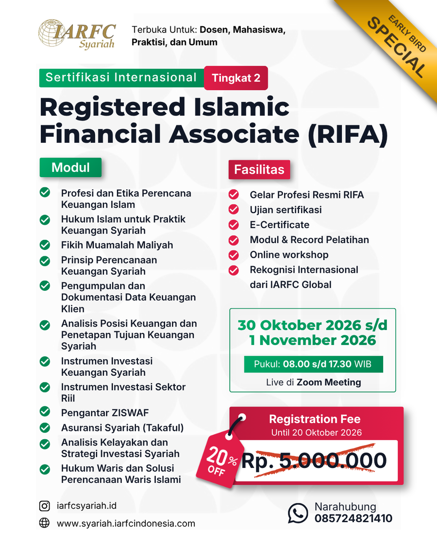 Workshop Islamic Financial Planning level Basic